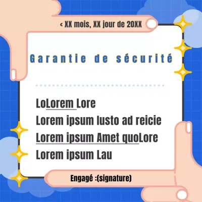 Engagement bleu et jaune du concept gag