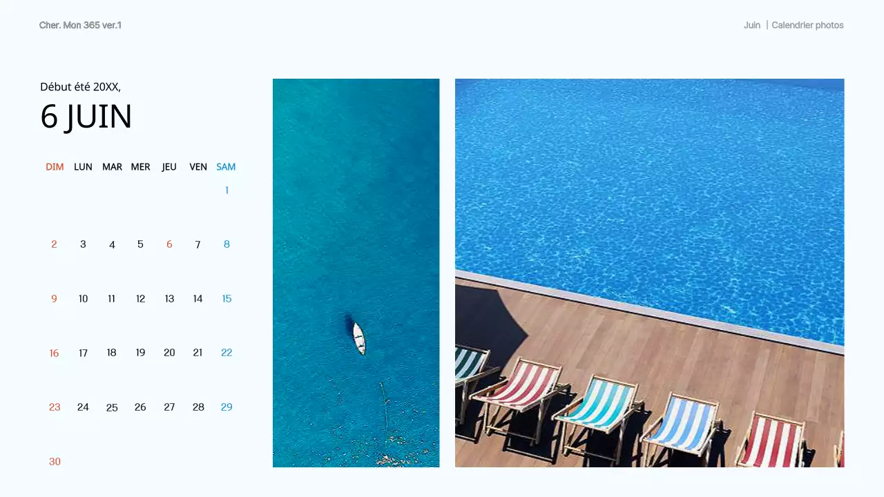 Un calendrier GoodNote tendance en blanc et gris