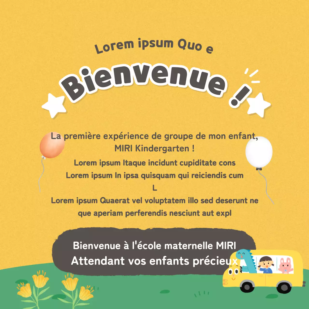 Petites annonces jardin d'enfants vert et jaune