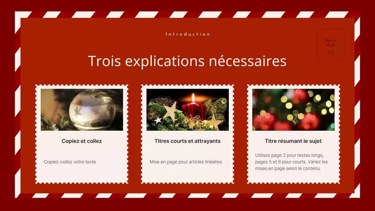 Un planificateur d'événements de Noël cosy en rouge et beige