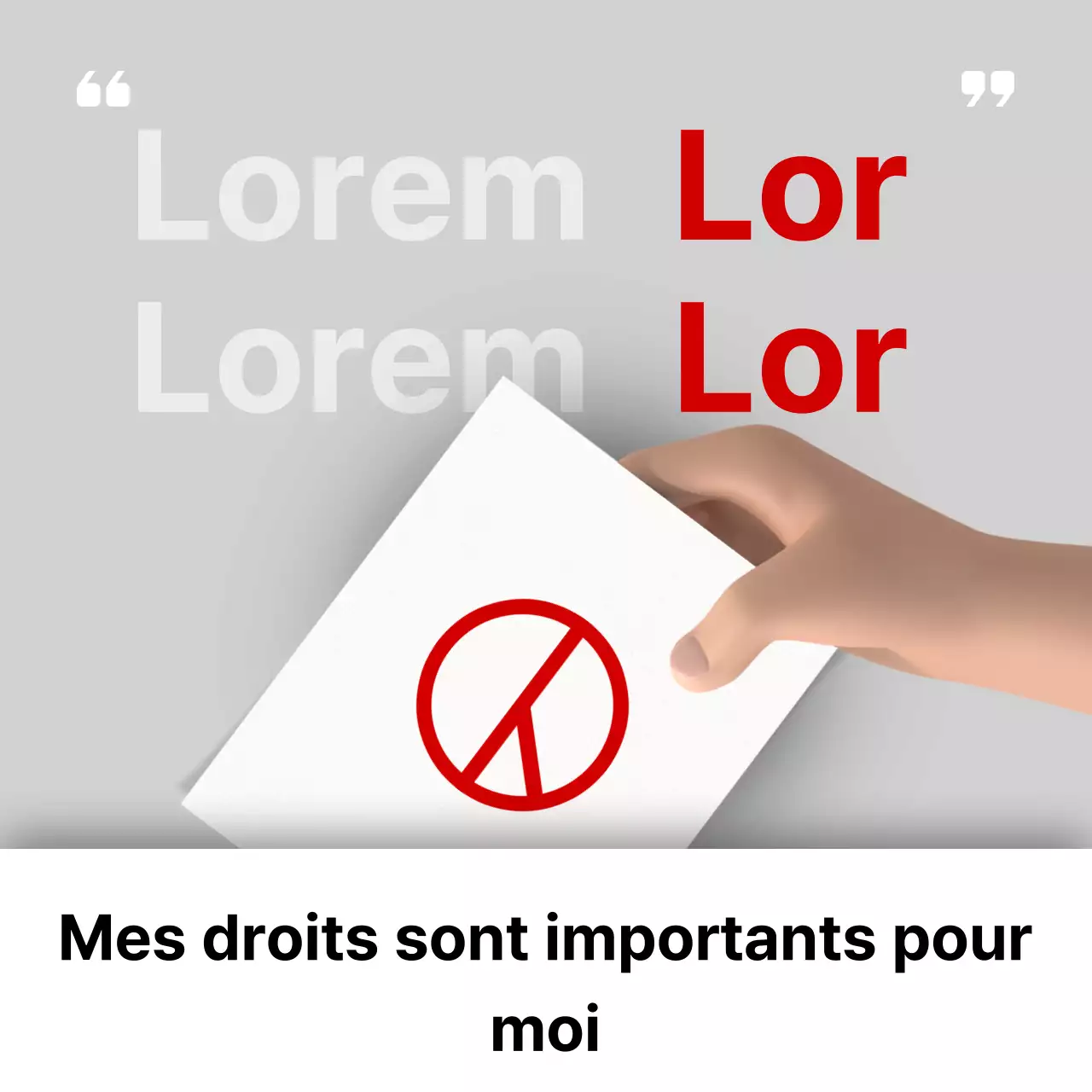 Promouvoir les tendances de vote rouge et noir