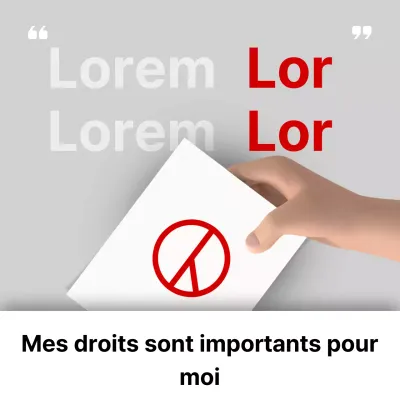 Promouvoir les tendances de vote rouge et noir