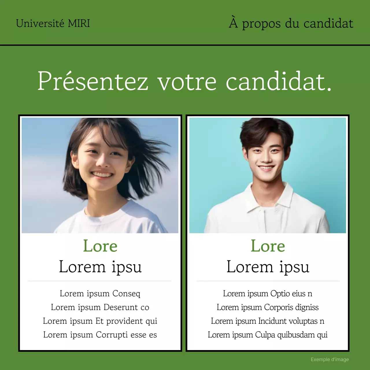 Une simple campagne de collecte de promesses de dons en kaki