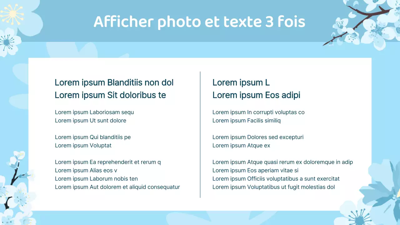 Un joli plan floral printanier d'amour et de gratitude en rose et bleu ciel