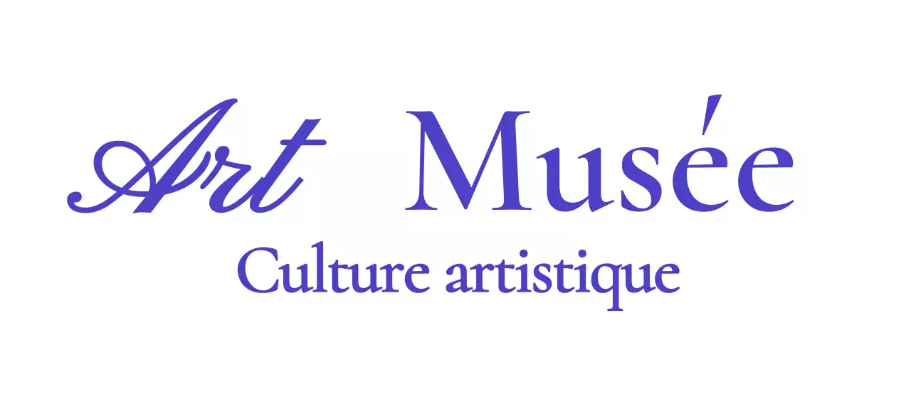 Logo de musée avec un concept cursif de classe
