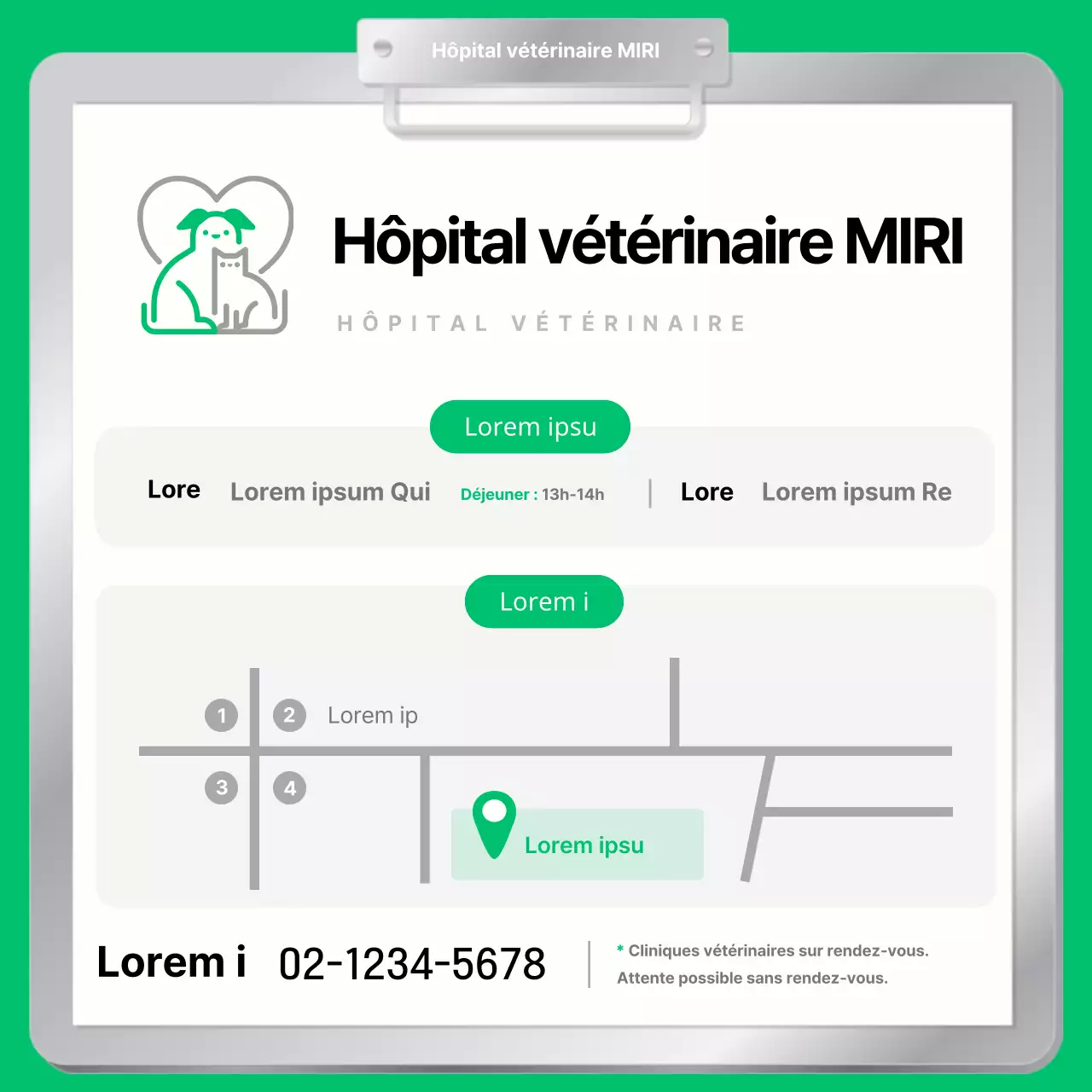 Les soins printaniers pour animaux de compagnie expliqués dans des couleurs vertes et brunes simples