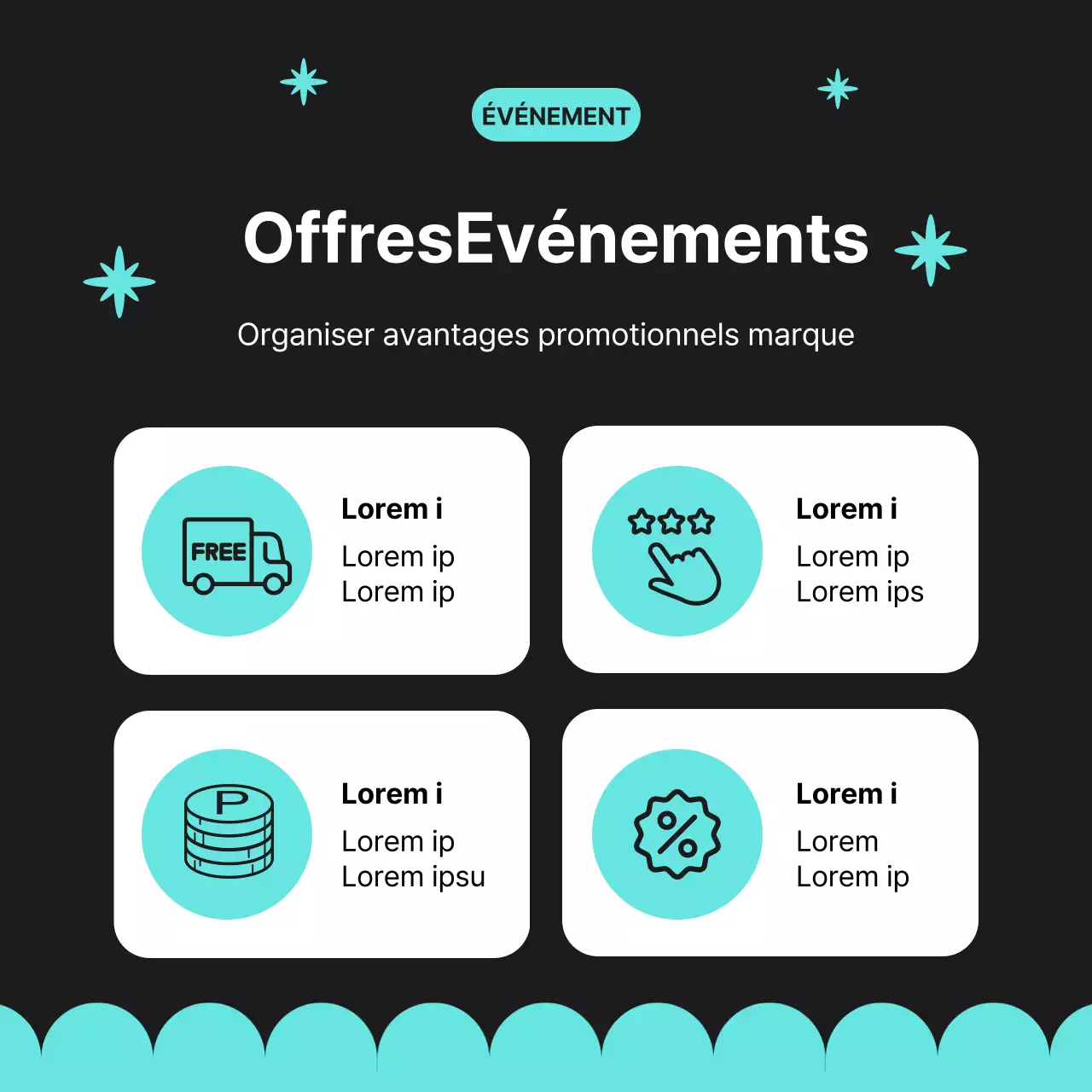 Une lettre d'information simple en noir et bleu clair pour le kit de marque