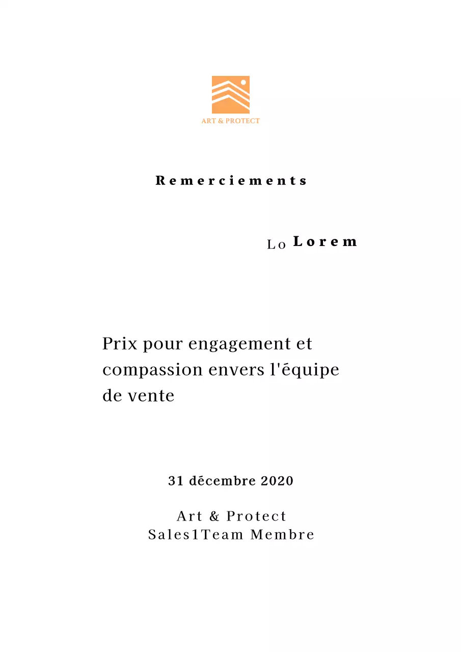 Conception de notes de remerciement