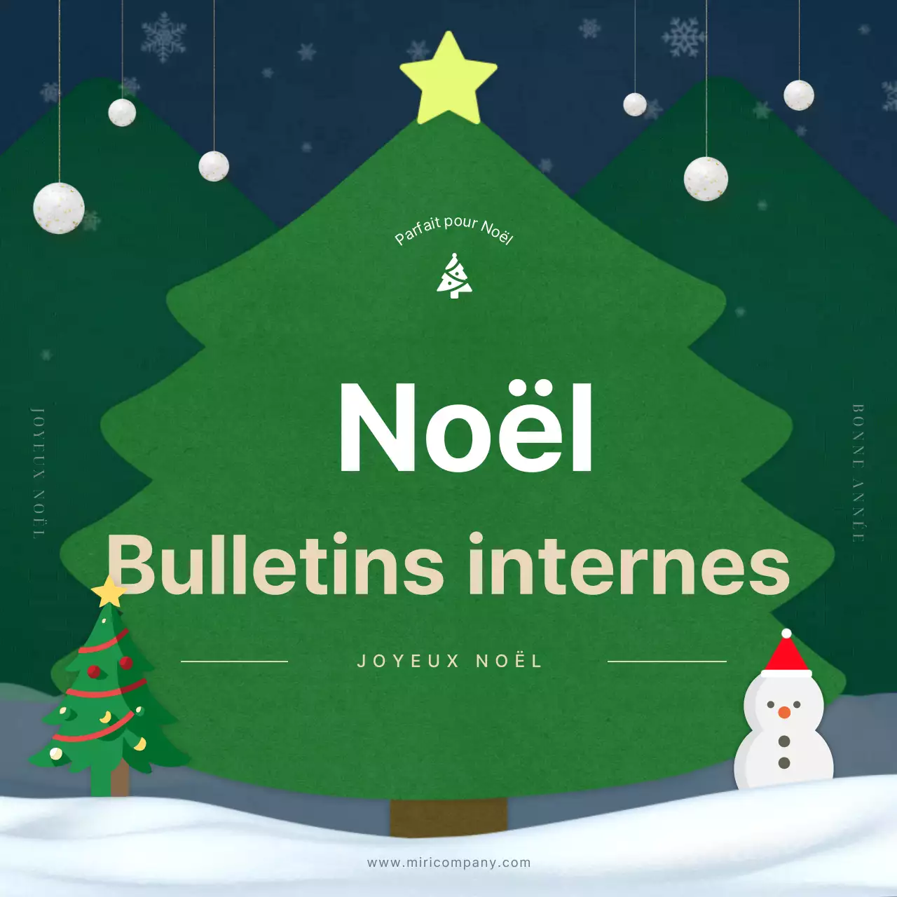 Introduction à la lettre d'information interne rouge et verte de Noël