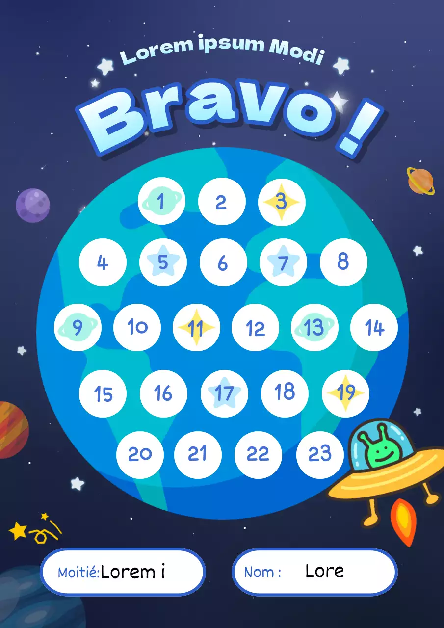 Couverture autocollante de compliments bleu et bleu marine sci-fi bien fait