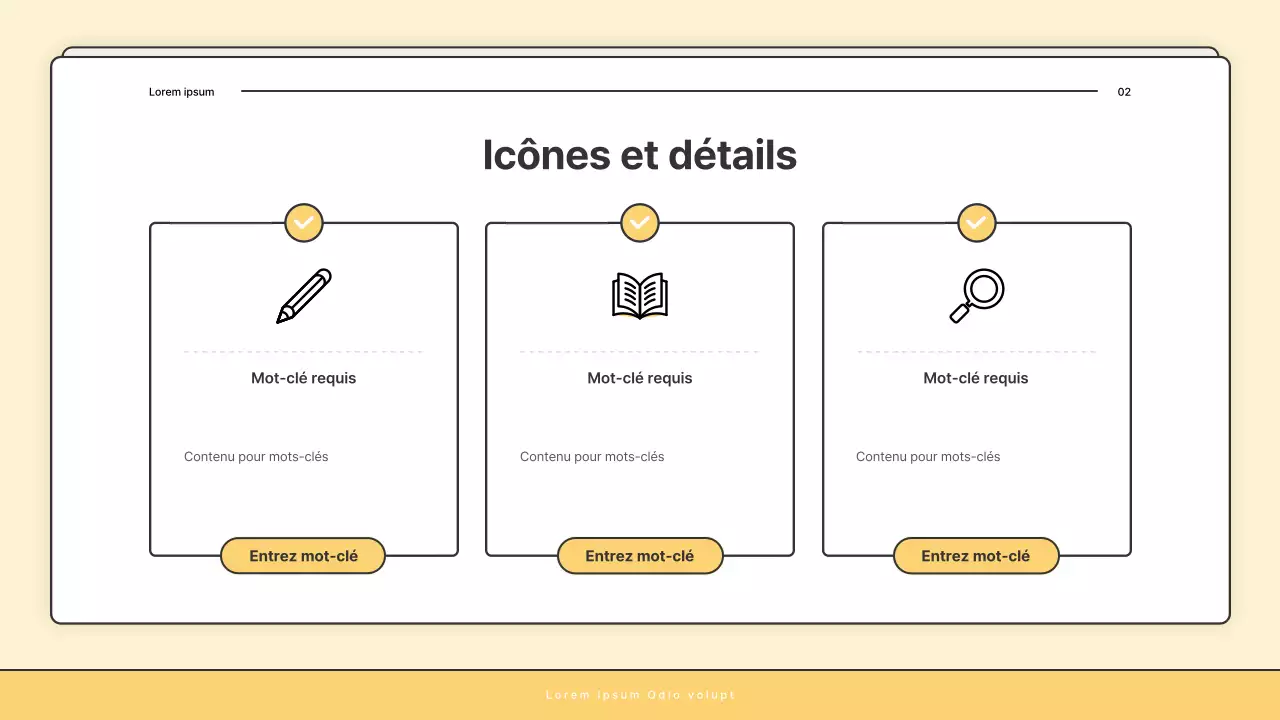 Une lettre d'information de base jaune et blanche du bureau d'aide sociale
