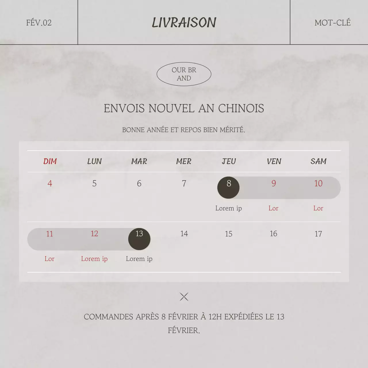 Beige et marron pour une image de marque moderne et émotionnelle