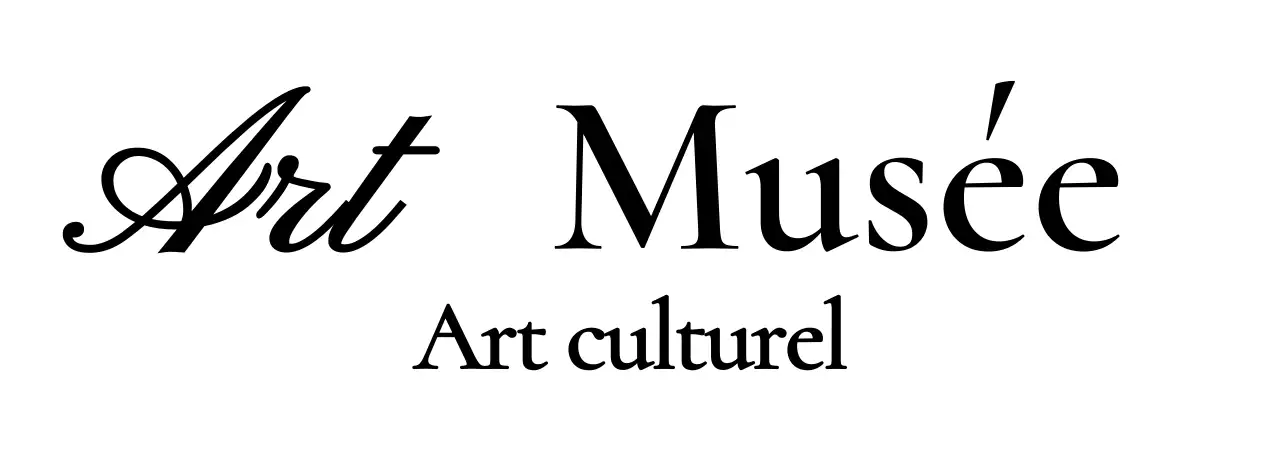 Logo de musée avec un concept cursif de classe