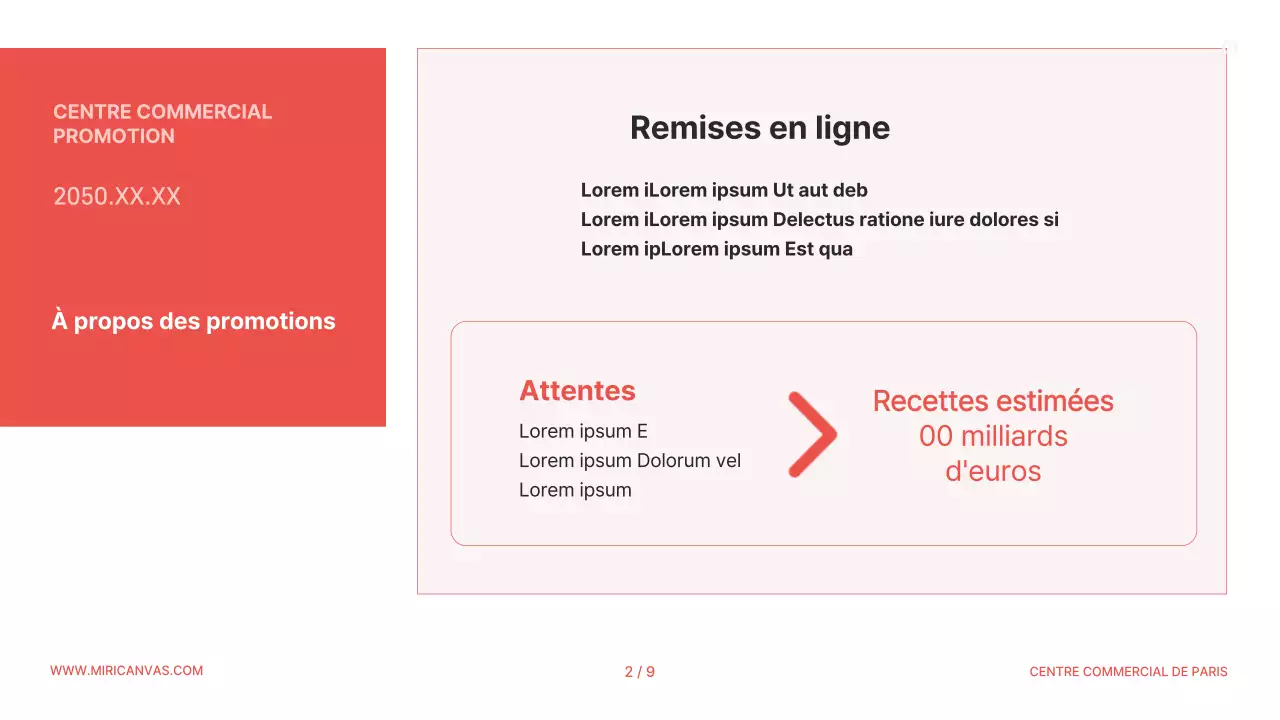 Un simple dossier promotionnel orange et noir