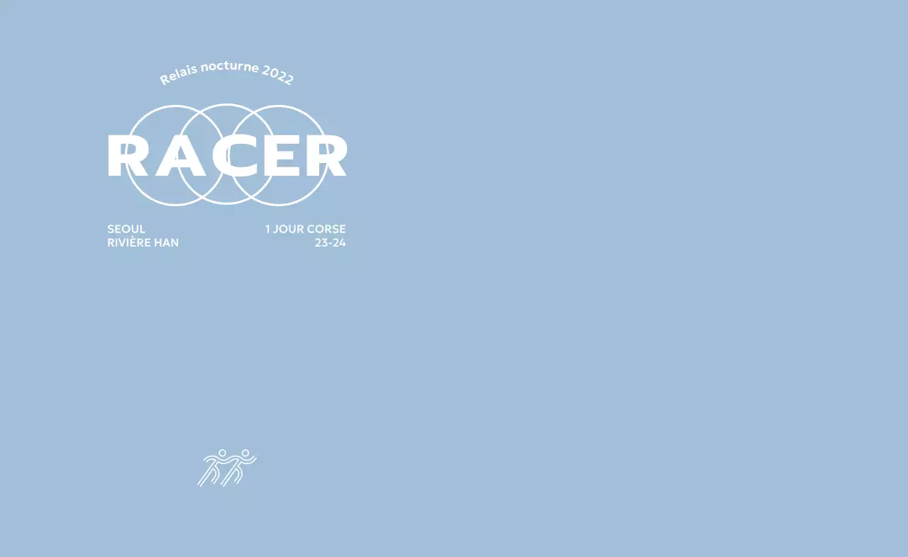 Design sur le thème du marathon avec informations sur les horaires de la course