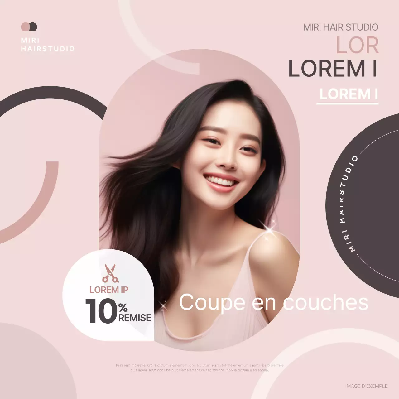 Promouvoir un look de salon luxueux dans les roses et les bruns