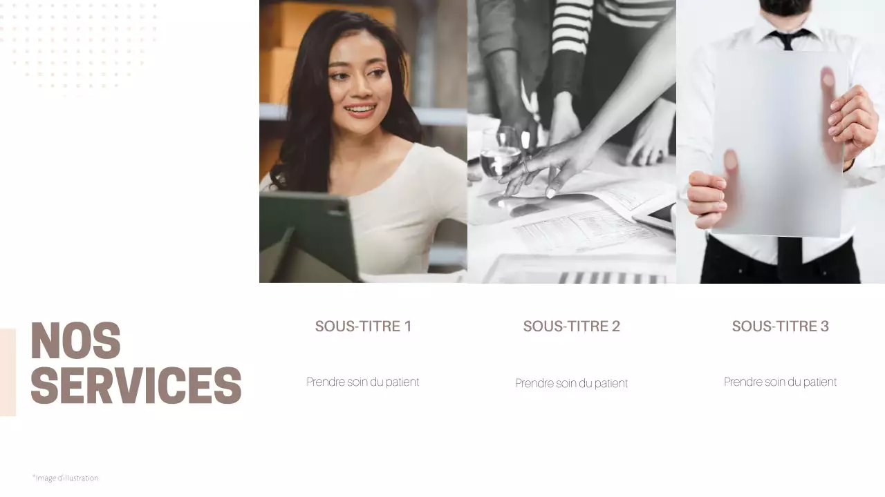 Matériel d'affaires classique en beige et marron