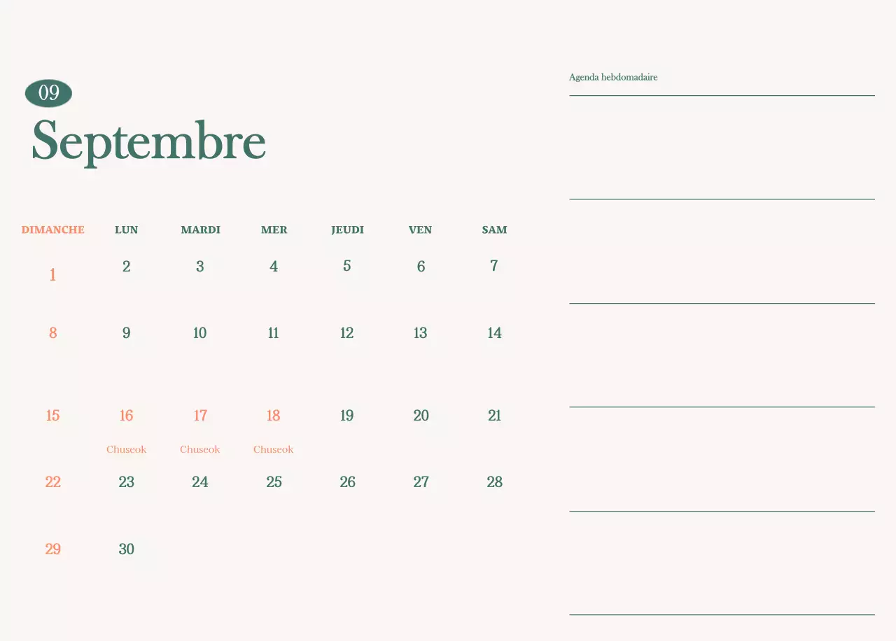 Calendrier des cafés avec recommandation de la boisson du mois