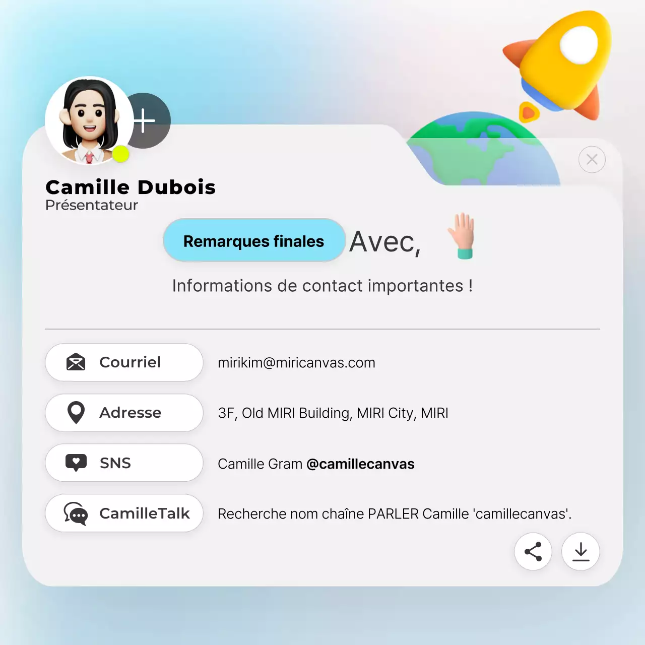À propos du modèle d'arrière-plan blanc et bleu clair à la mode