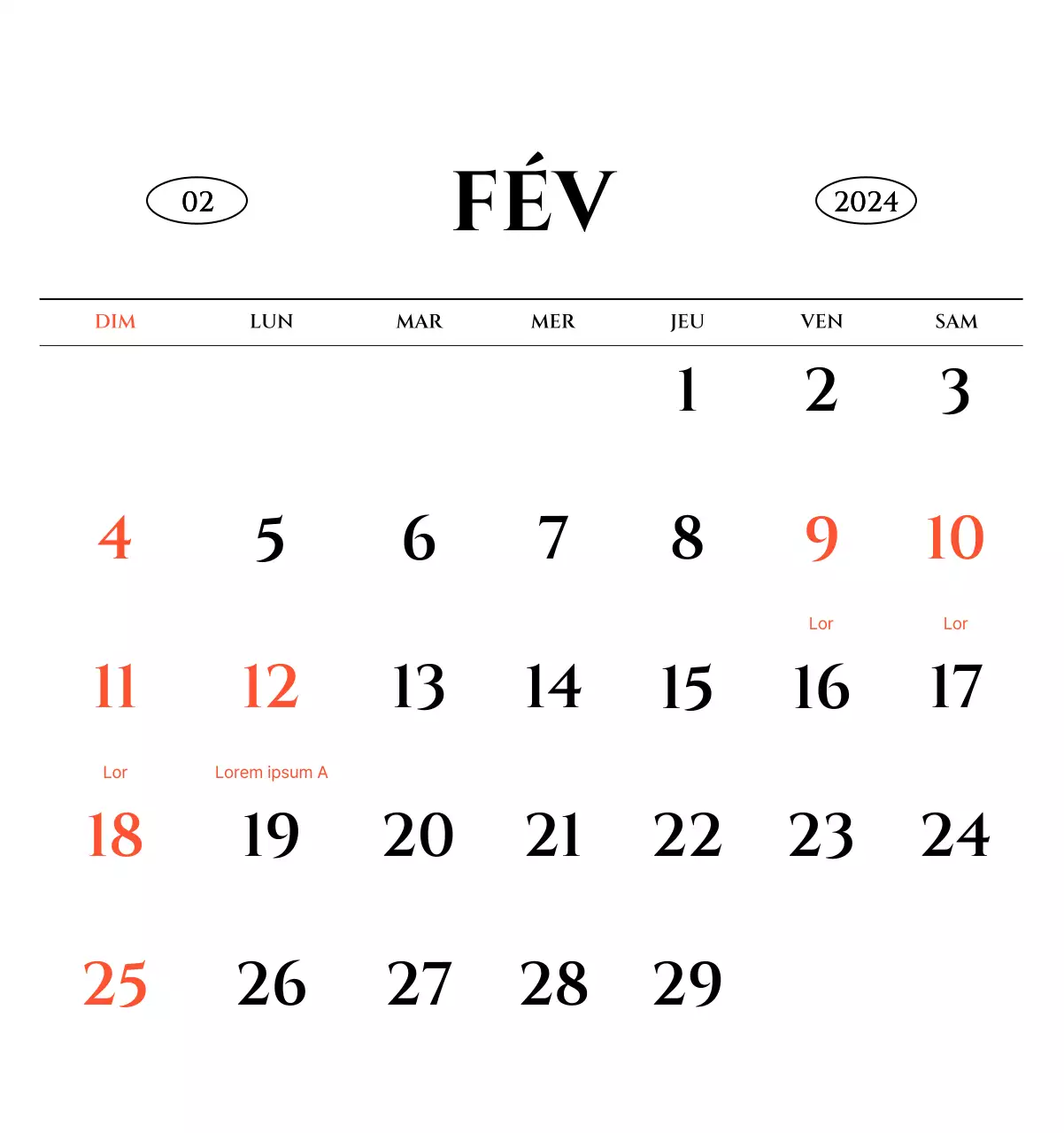 Calendrier mural de style simple avec concept de photographie de voyage émotionnelle en noir et blanc