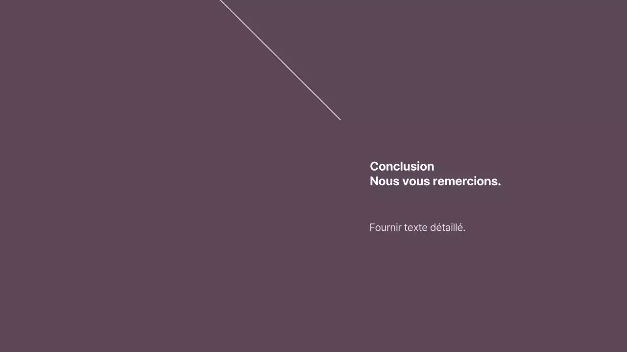 Explication de la mise en page de style minimaliste en violet