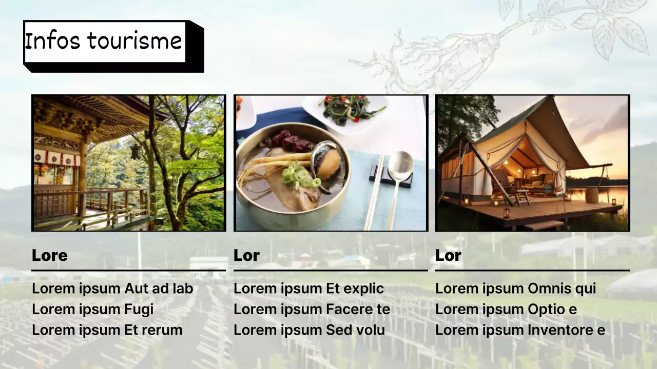 Guide du festival du ginseng vert et rétro