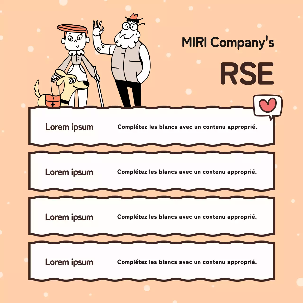 Promouvoir les bonnes actions de votre entreprise en orange et jaune