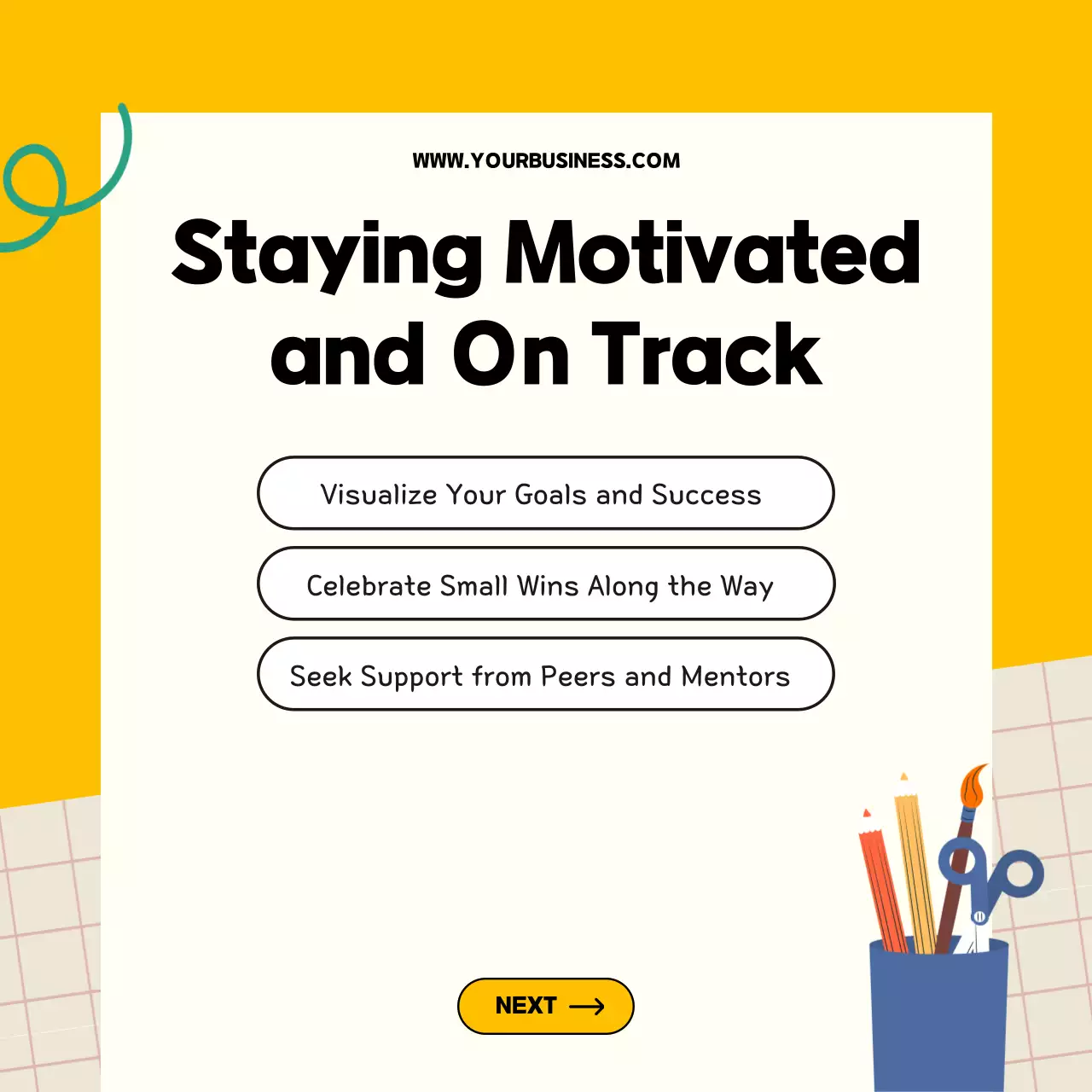 Yellow Modern Study Announcement Social Media Post