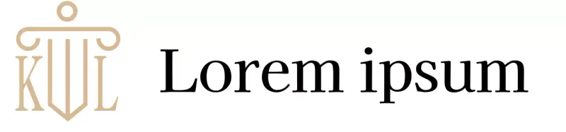 Un cabinet d'avocats qui a de la classe avec un logo illustré en or