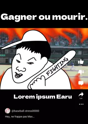 Le tweet de Black's Sickness, un mème de baseball