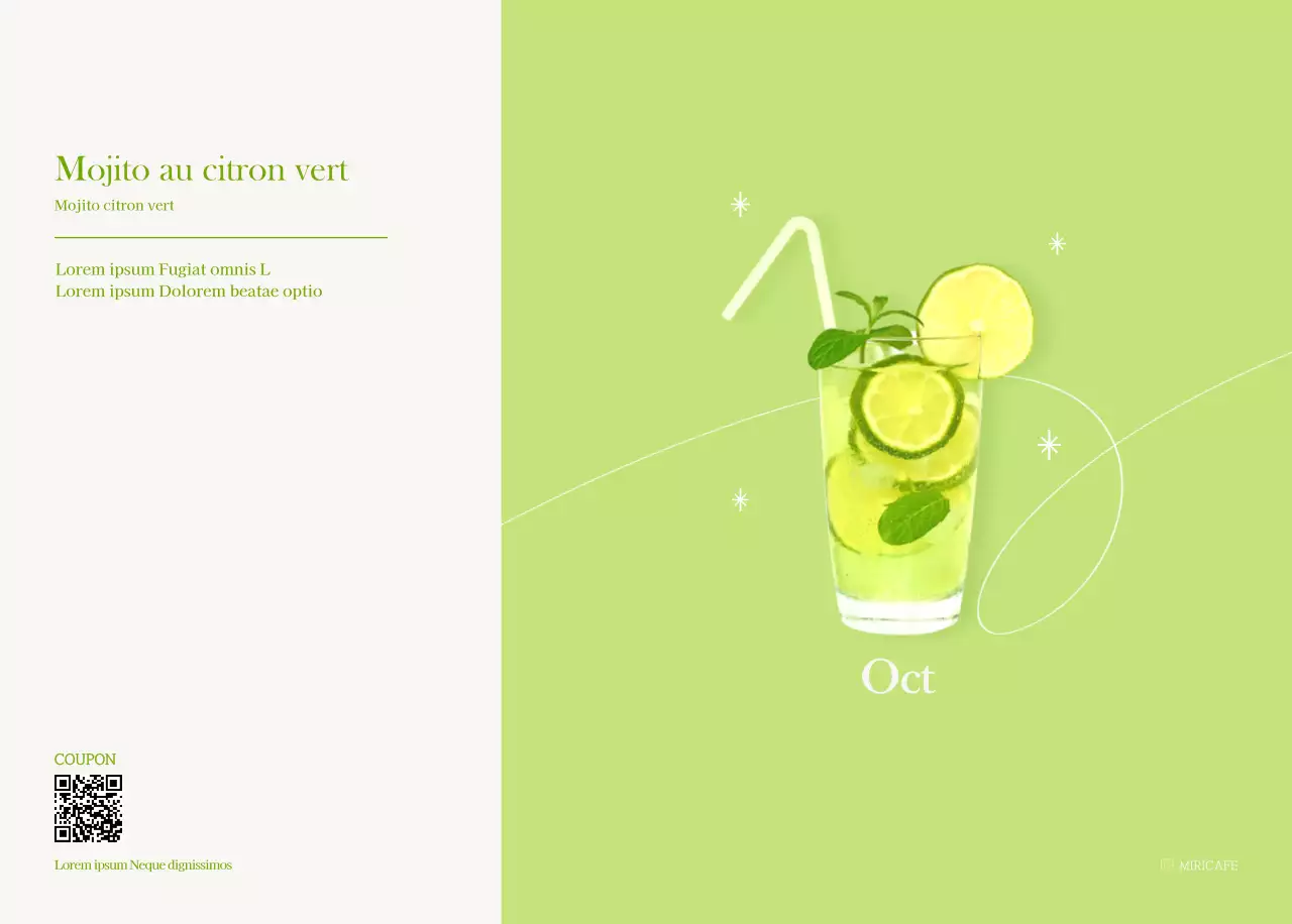 Calendrier des cafés avec recommandation de la boisson du mois