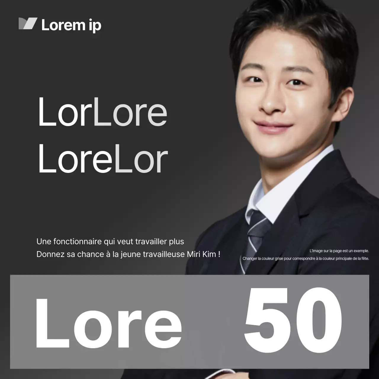 Une campagne électorale moderne en gris et noir expliquée