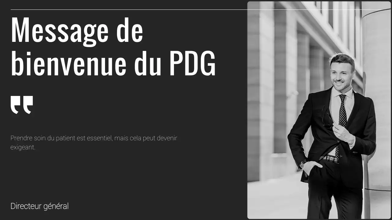 Rapport d'activité minimal en noir et blanc