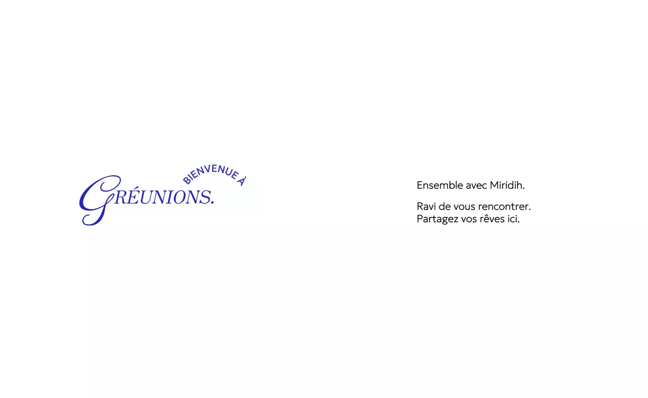 Un kit de bienvenue pour les entreprises avec une touche de classe et de vintage, avec des textes bleus en cursive et avec empattement.