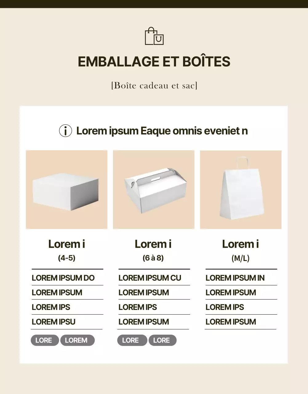 Promouvoir un événement de boulangerie moderne en noir et beige