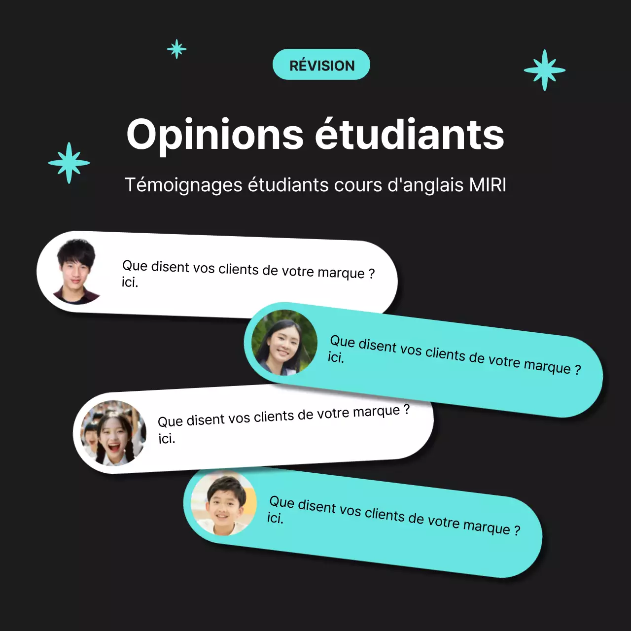 Une lettre d'information simple en noir et bleu clair pour le kit de marque