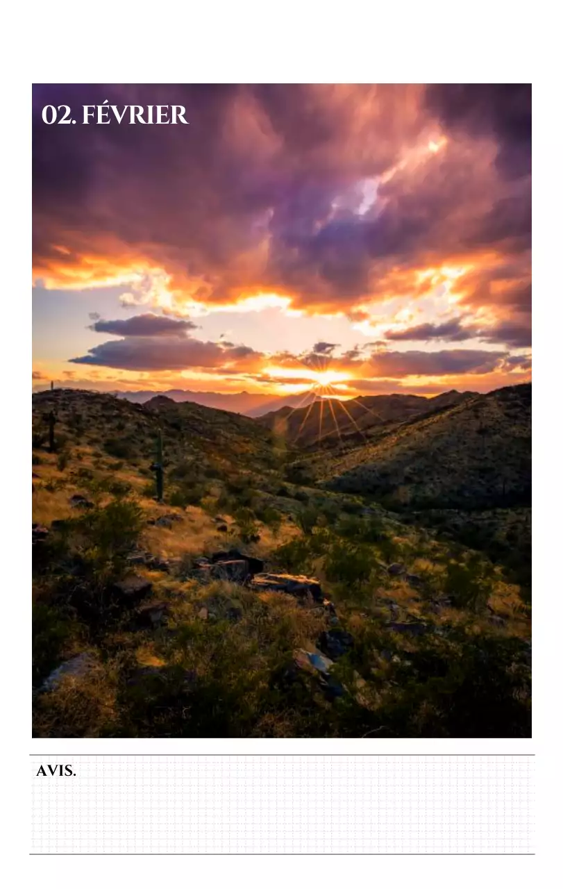 Calendrier mural de style simple avec concept de photographie de voyage émotionnelle en noir et blanc