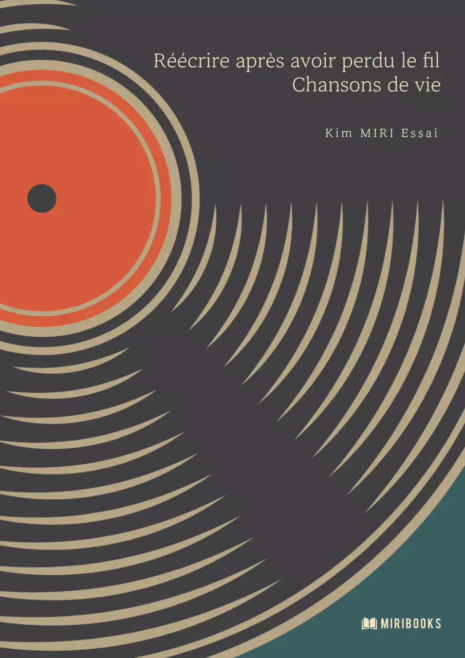 Une couverture rétro de leçons de vie en orange