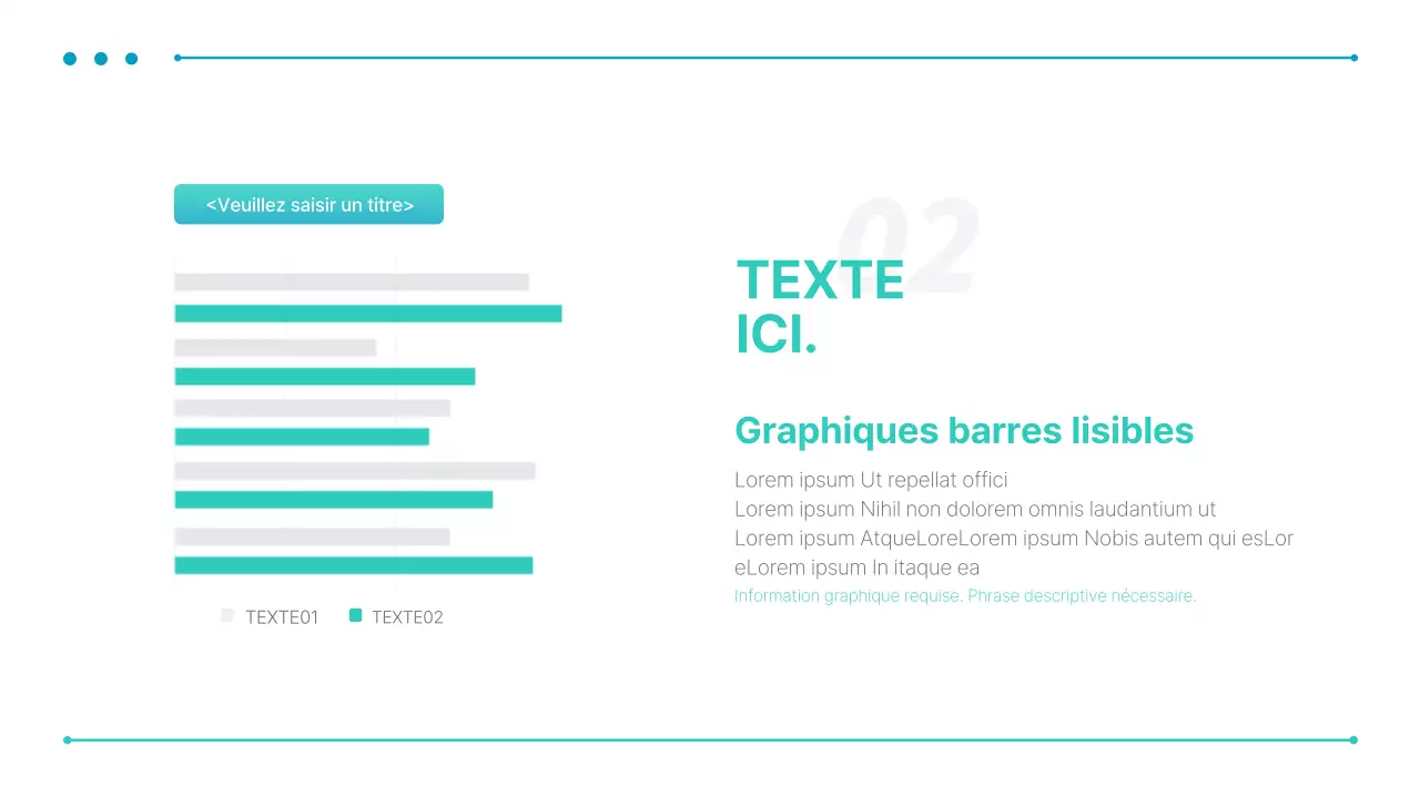 Une présentation d'entreprise simple en bleu et menthe