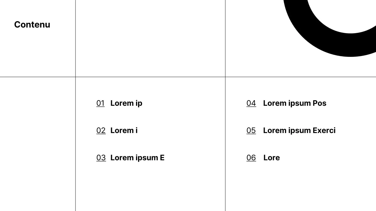 Un portfolio simple en noir et blanc