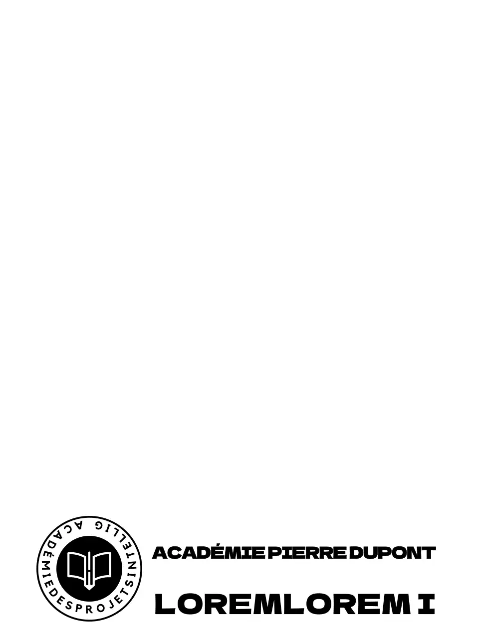 Promotion d'une agence d'admission à l'enseignement à l'aide d'un logo à symbole circulaire