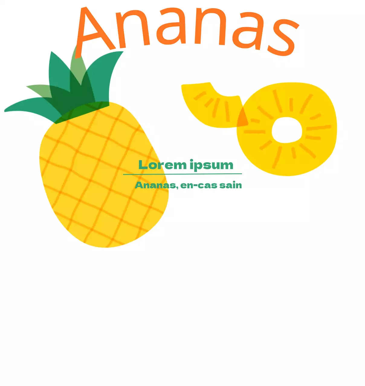 Illustration de fruits secs en couleurs primaires