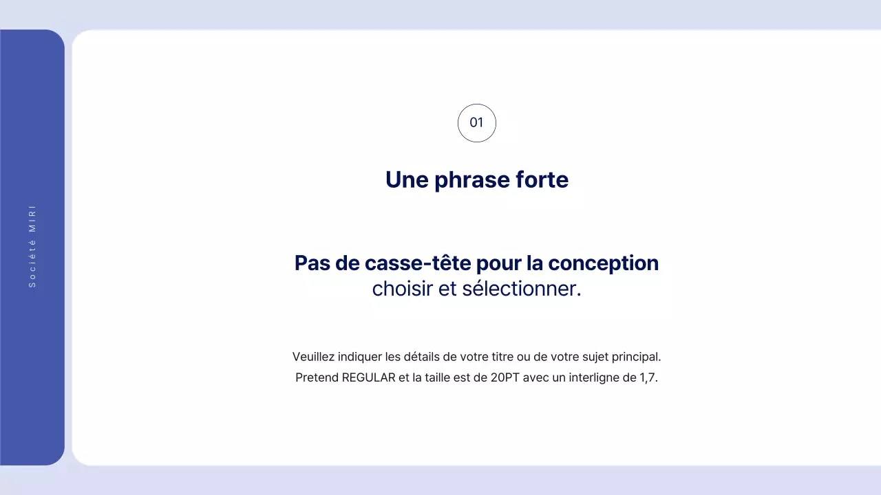 Texte simple en bleu pour un rapport sur lequel vous pouvez écrire beaucoup de choses