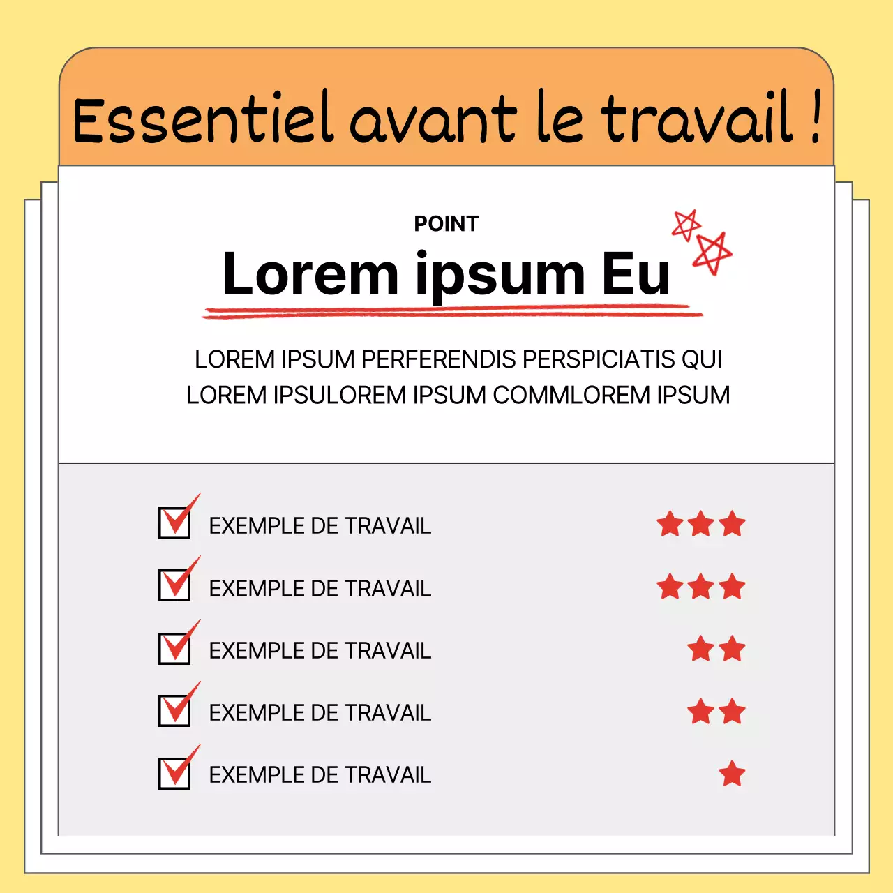 Conseils commerciaux simples en jaune et noir