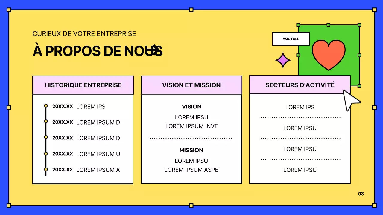 Matériel de formation des nouveaux embauchés en jaune et bleu Kitschy HR