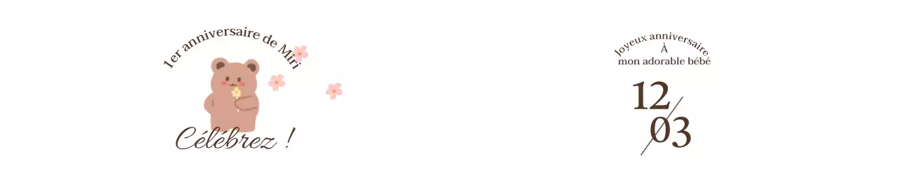 Dessin d'un ours avec des fleurs et d'un festin en pierre avec des motifs floraux