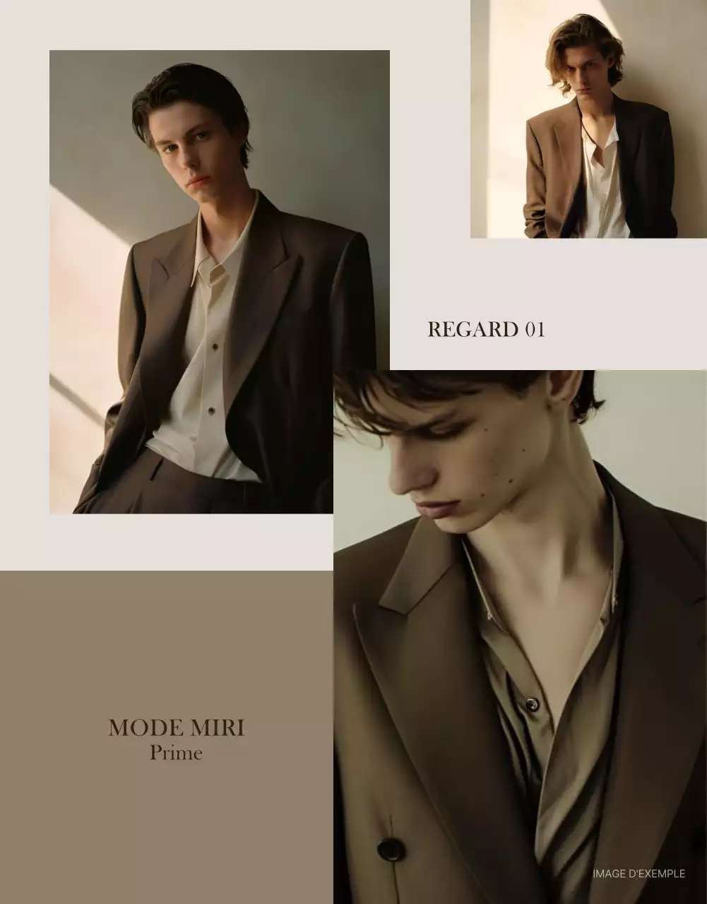 Promouvoir la mode moderne en beige et marron