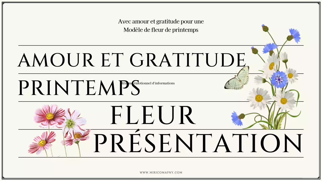 Fleurs printanières vintage dans une proposition de design ivoire