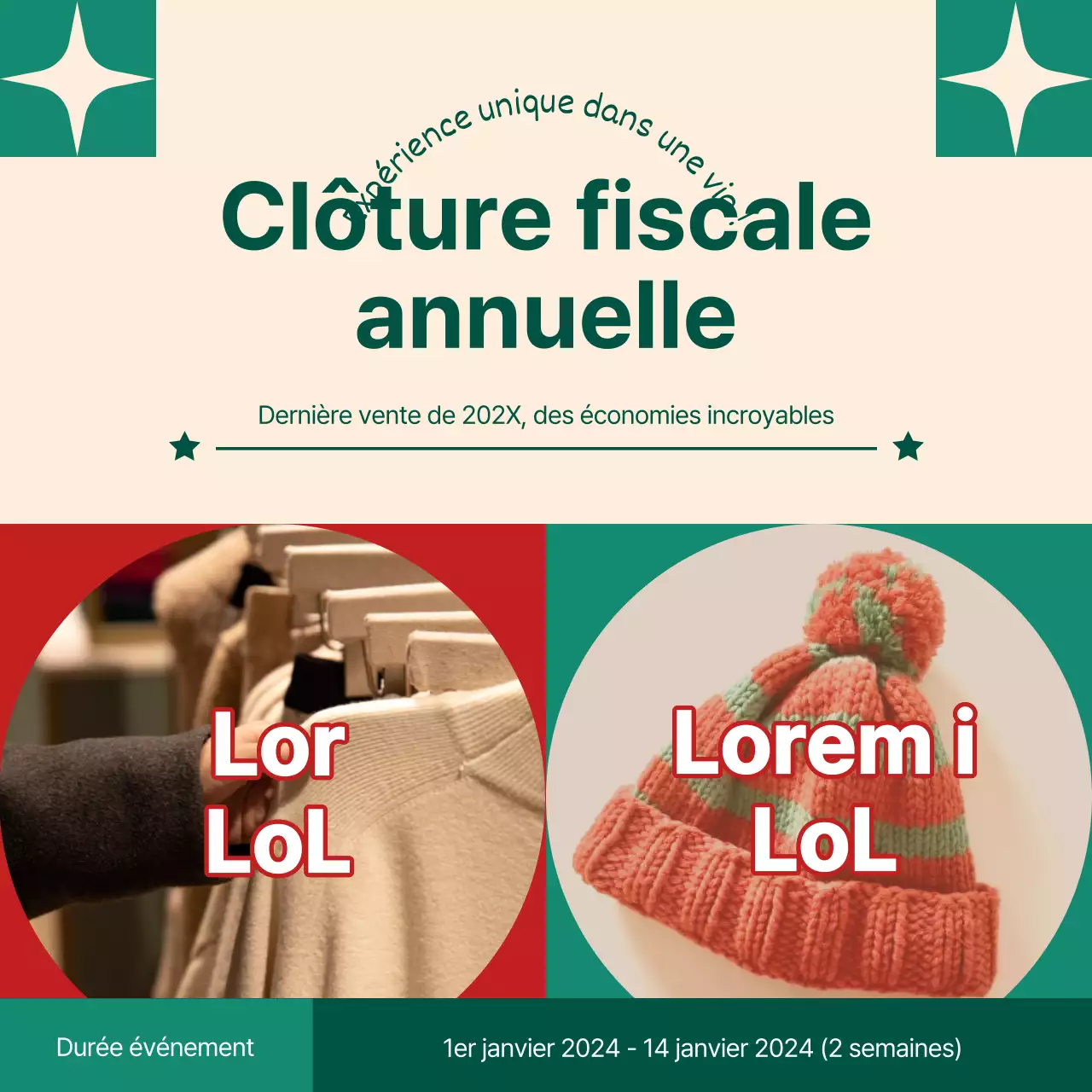 Annoncez un joli paquet de modèles de Noël en vert et rouge