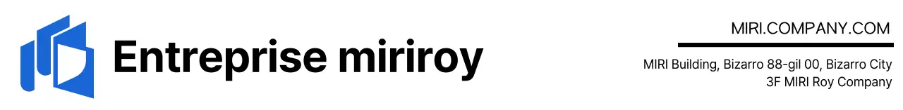 Concept de logo bleu, statique et simple informations commerciales